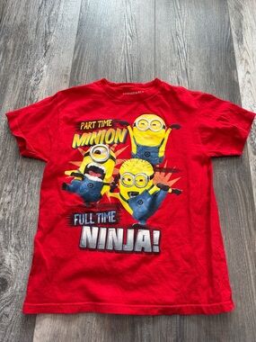 Minions Kids Red Minion Ninja Graphic Tee